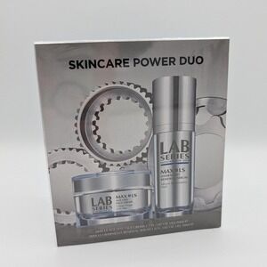 Lab Series Max LS Skincare Power Duo Mens Anti-Aging Face Cream & Serum Set NEW